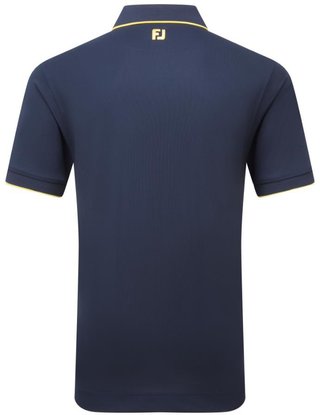 FootJoy Tipped Pique polo da uomo, navy/taxi