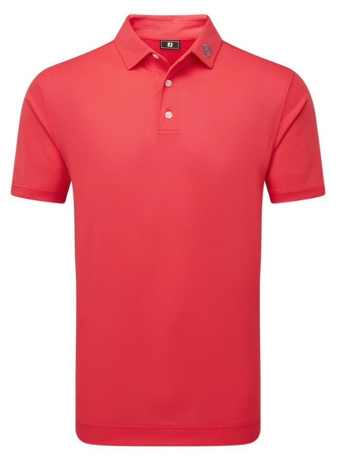 FootJoy Stretch Pique Solid polo uomo, hibiscus