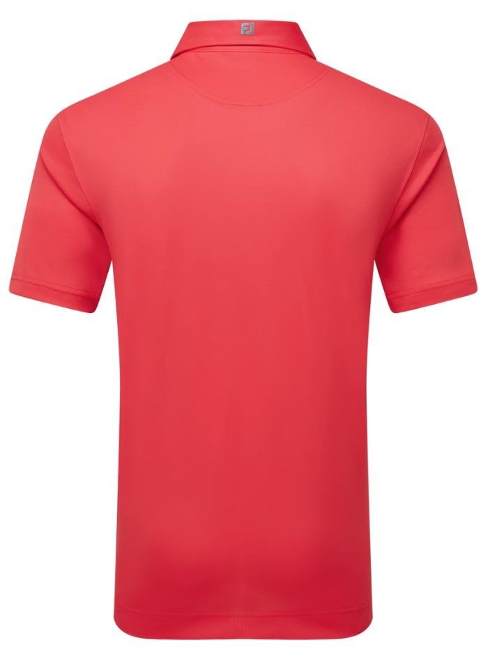FootJoy Stretch Pique Solid polo uomo, hibiscus
