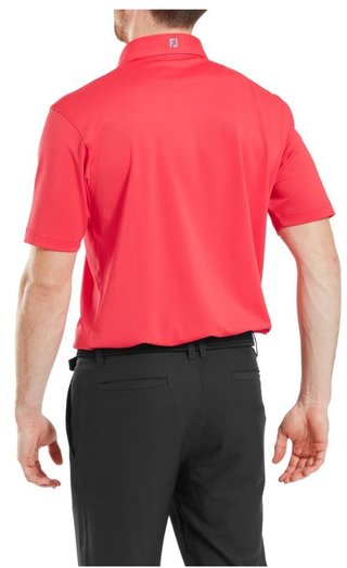FootJoy Stretch Pique Solid polo uomo, hibiscus
