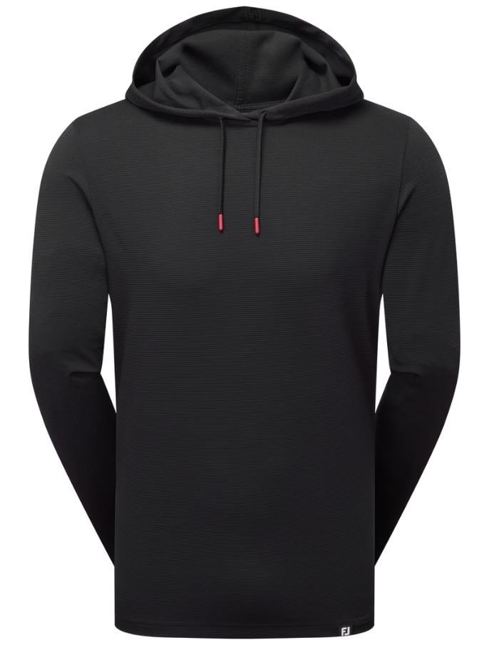 FootJoy Ottoman Jacquard felpa con cappuccio da uomo, nera