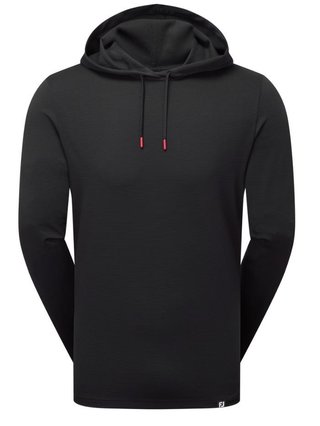 FootJoy Ottoman Jacquard felpa con cappuccio da uomo, nera