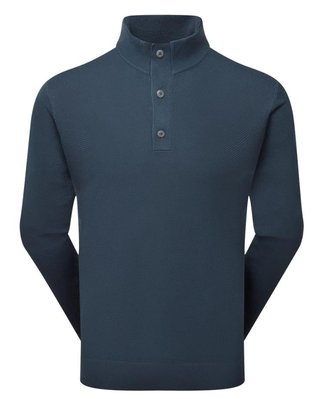 FootJoy Drirelease Button Placket maglione da uomo, dark denim