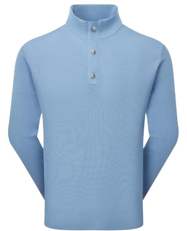 FootJoy Drirelease Button Placket maglione da uomo, blue jay