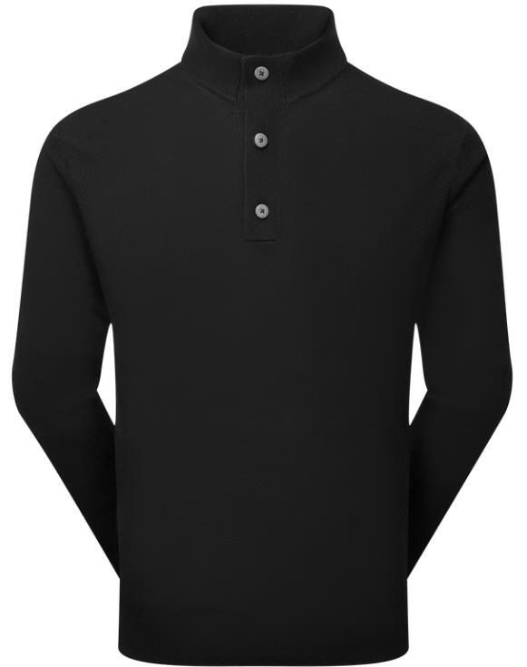 FootJoy Drirelease Button Placket maglione da uomo, nero