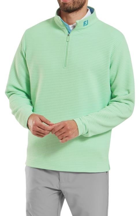 FootJoy Quilt Texture Chill-Out felpa uomo, pistacchio