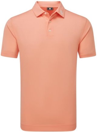 FootJoy Stretch Pique Solid polo uomo, papaya