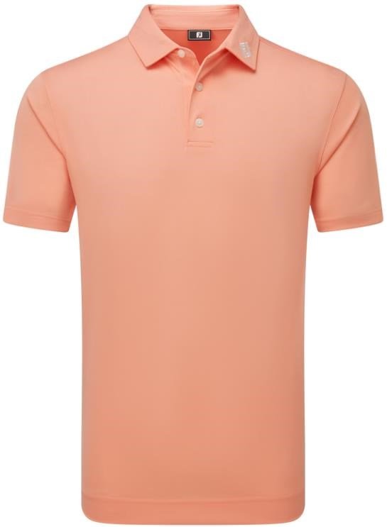 FootJoy Stretch Pique Solid polo uomo, papaya
