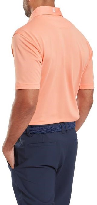 FootJoy Stretch Pique Solid polo uomo, papaya