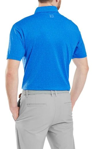 FootJoy Painted Floral Lisle polo da uomo, cobalt