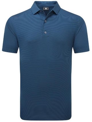 FootJoy Micro Feeder Stripe Lisle polo da uomo, navy tonal