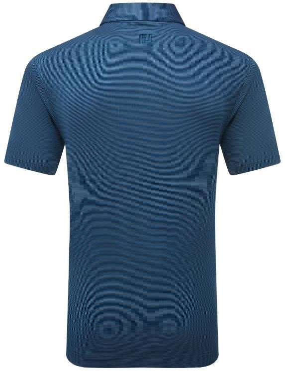 FootJoy Micro Feeder Stripe Lisle polo da uomo, navy tonal