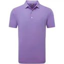 FootJoy Micro Feeder Stripe Lisle polo uomo, marine/pink