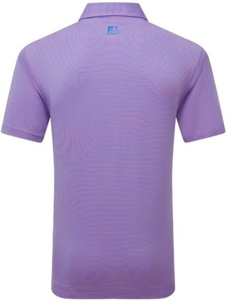 FootJoy Micro Feeder Stripe Lisle polo uomo, marine/pink