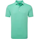 FootJoy Micro Feeder Stripe Lisle polo da uomo, lagoon/mint