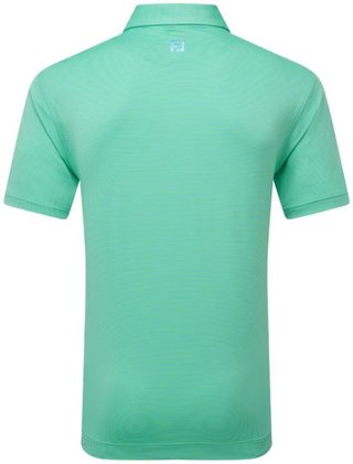 FootJoy Micro Feeder Stripe Lisle polo da uomo, lagoon/mint