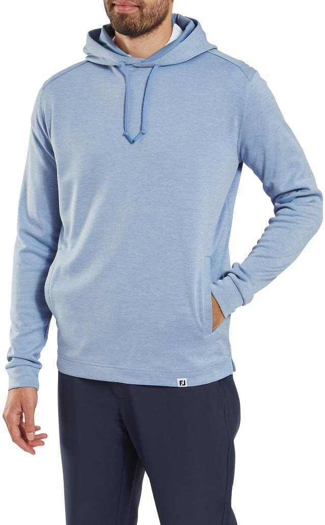 FootJoy Lightweight Hoodie felpa uomo, heather blue jay