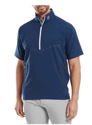FootJoy Zephyr Short Sleeve Windshirt giacca da vento uomo, navy