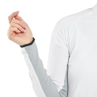 FootJoy 1/4-Zip LS Sun Protection maglia donna, bianca