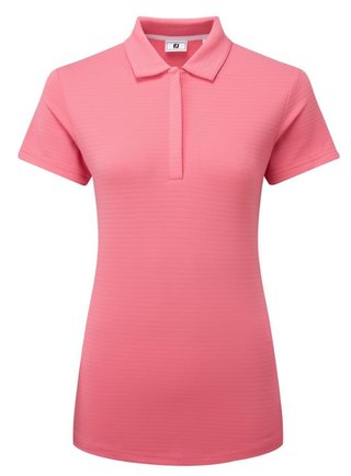 FootJoy Jacquard SS donna polo, pink lemonade