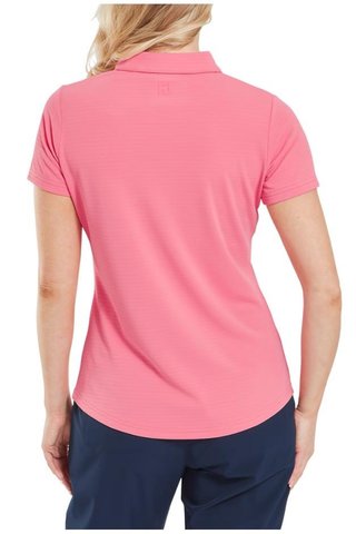 FootJoy Jacquard SS donna polo, pink lemonade