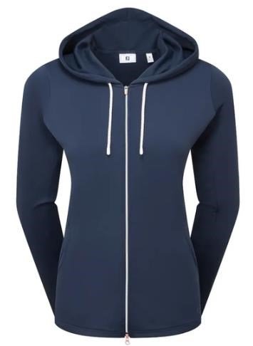 FootJoy Full-Zip Double Knit felpa con cappuccio da donna, blu navy