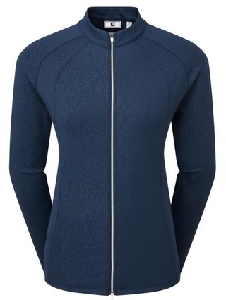 FootJoy Embossed Full-Zip Midlayer felpa donna, navy