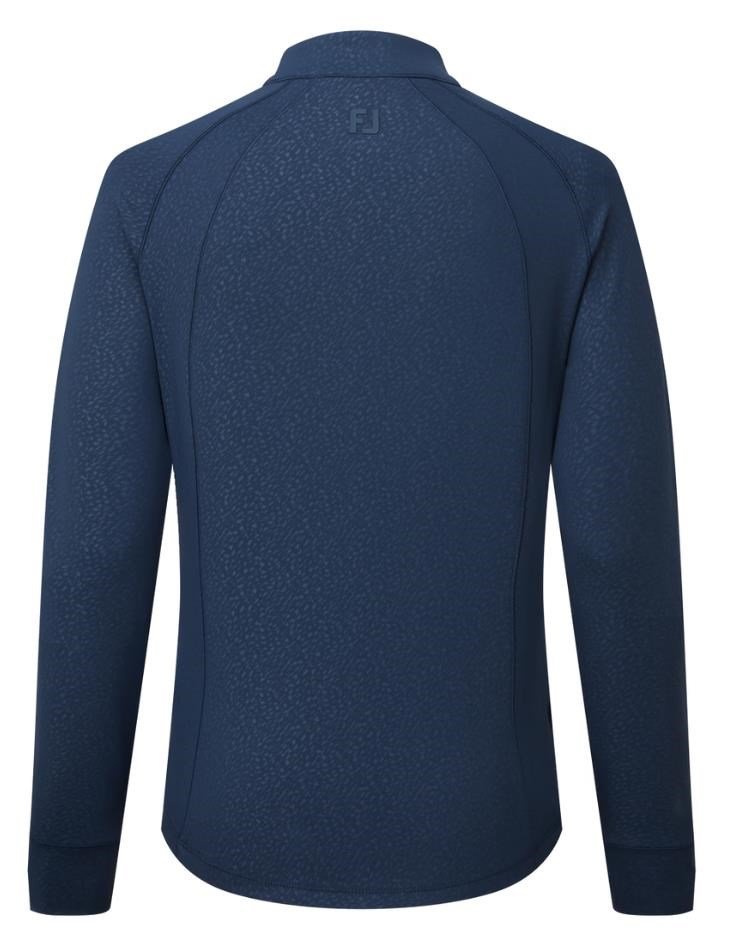 FootJoy Embossed Full-Zip Midlayer felpa donna, navy