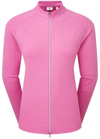 FootJoy Embossed Full-Zip Midlayer felpa donna, berry