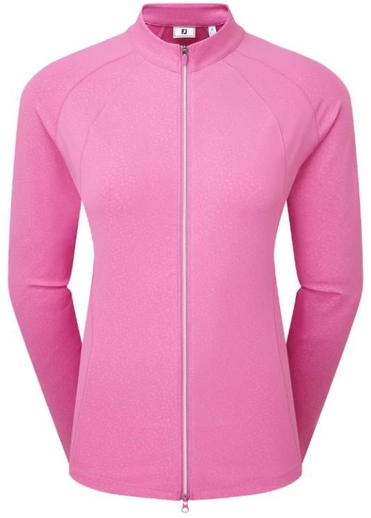 FootJoy Embossed Full-Zip Midlayer felpa donna, berry