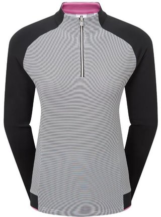 FootJoy 1/4-Zip Midlayer felpa da donna, nera