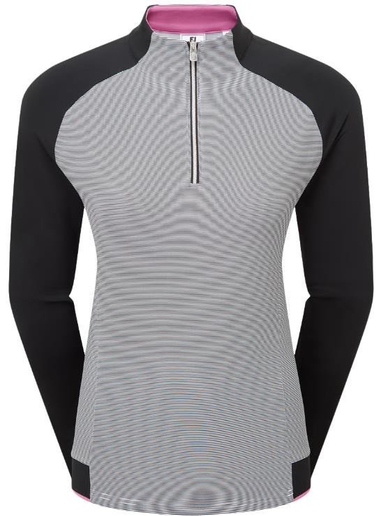 FootJoy 1/4-Zip Midlayer felpa da donna, nera