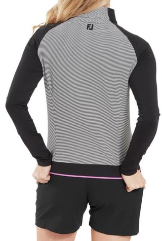 FootJoy 1/4-Zip Midlayer felpa da donna, nera