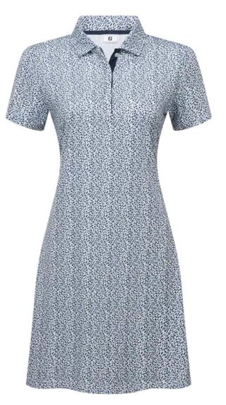 FootJoy Animal Print vestito da donna, bianco/skyway/navy