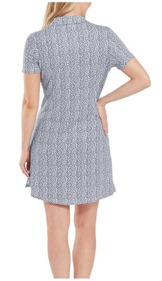 FootJoy Animal Print vestito da donna, bianco/skyway/navy