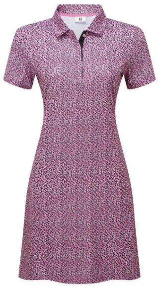 FootJoy Animal Print abito da donna, bianco/berry/nero