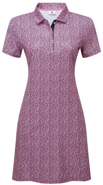 FootJoy Animal Print abito da donna, bianco/berry/nero