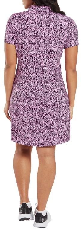 FootJoy Animal Print abito da donna, bianco/berry/nero
