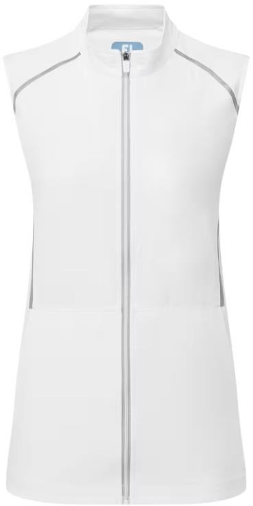 FootJoy TempoSeries Full-Zip gilet donna, bianco/argento