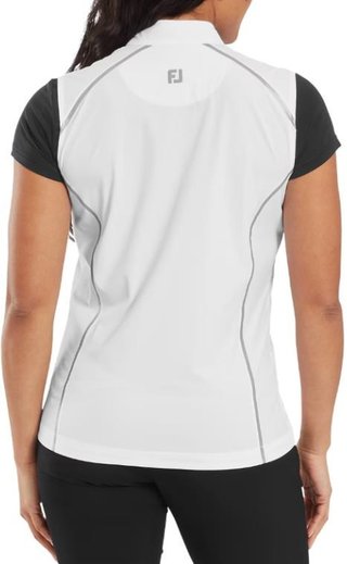 FootJoy TempoSeries Full-Zip gilet donna, bianco/argento