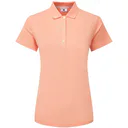 FootJoy Stretch Pique Solid polo donna, papaya