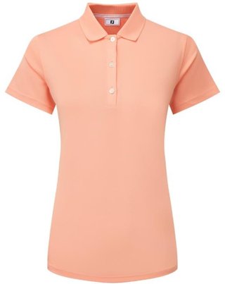 FootJoy Stretch Pique Solid polo donna, papaya