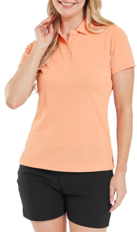 FootJoy Stretch Pique Solid polo donna, papaya