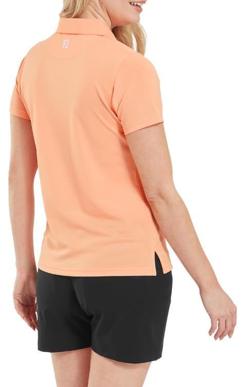 FootJoy Stretch Pique Solid polo donna, papaya