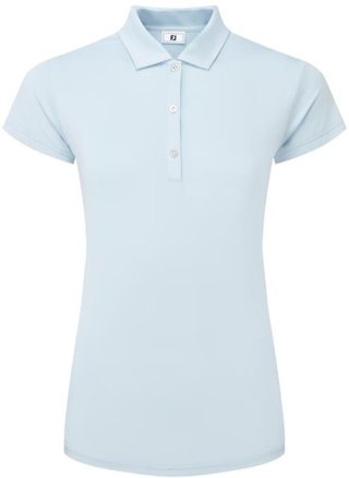 FootJoy Cap Sleeve Lisle polo da donna, skyway
