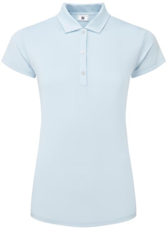 FootJoy Cap Sleeve Lisle polo da donna, skyway