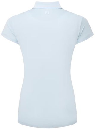 FootJoy Cap Sleeve Lisle polo da donna, skyway