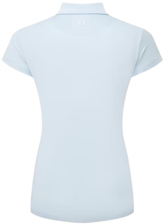 FootJoy Cap Sleeve Lisle polo da donna, skyway