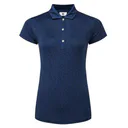 FootJoy Painted Floral Cap Sleeve polo da donna, navy