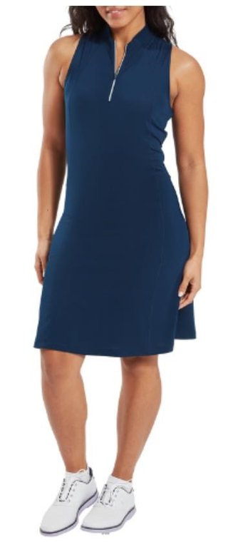 FootJoy 1/4-Zip Sleeveless vestito da donna senza maniche, navy